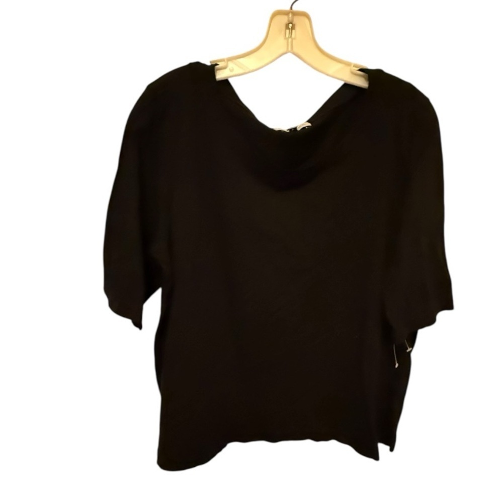 Michael Stars Black Cotton Gauze Top nwot